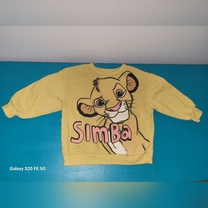 THE LION KING * Yellow Toddler Simba Sweater * Disney * Size 2T *